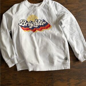 White Graphic Sweatshirt
